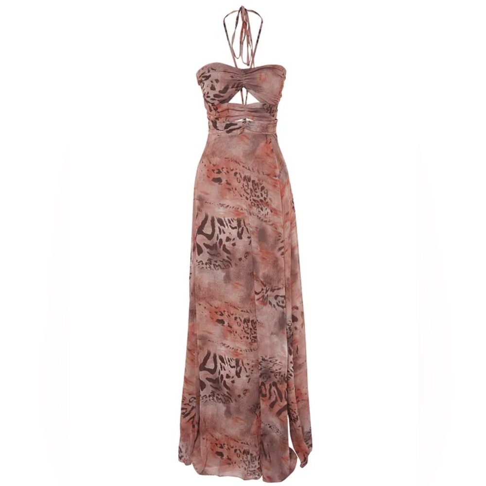 Trendyol Cutout Detail Halter Neck Dress. Size 6
